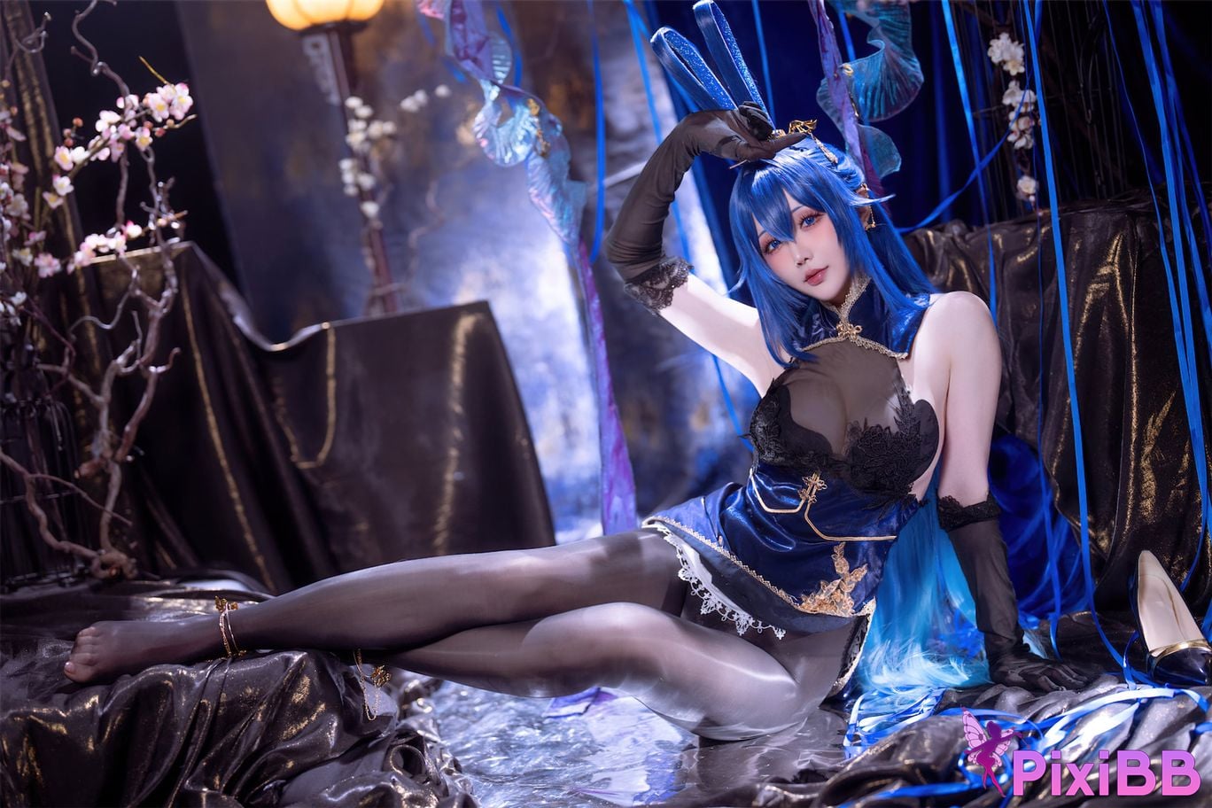 Cosplayer The star is late Hoshilily azur lane New Jersey Bunny Garden PixiBB.COM 037