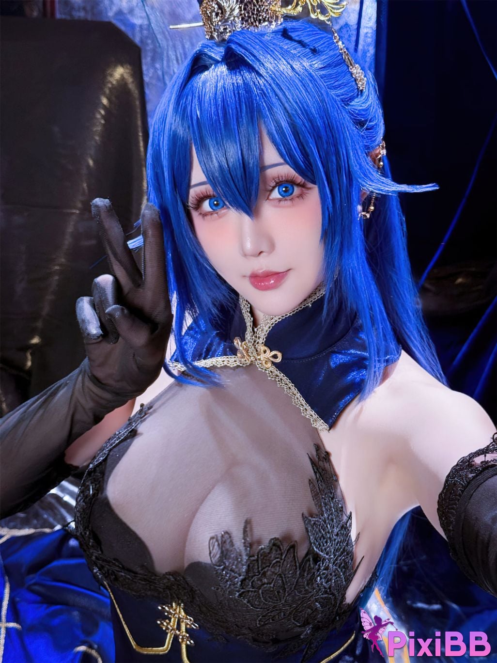 Cosplayer The star is late Hoshilily azur lane New Jersey Bunny Garden PixiBB.COM 049