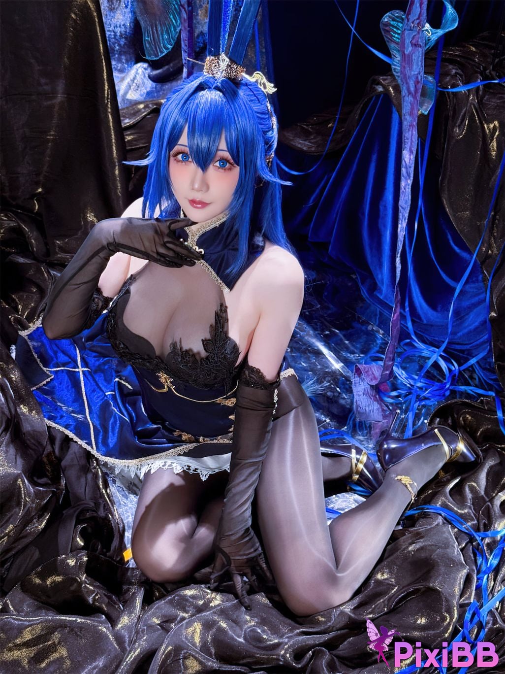 Cosplayer The star is late Hoshilily azur lane New Jersey Bunny Garden PixiBB.COM 051