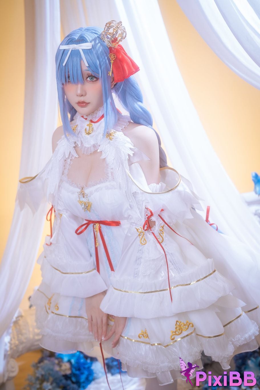 Cosplayer The star is late Hoshilily azur lane Janus PixiBB.COM 001