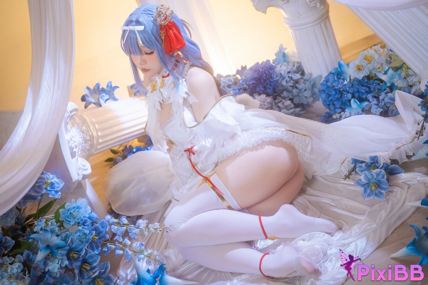 Cosplayer The star is late Hoshilily azur lane Janus PixiBB.COM 005