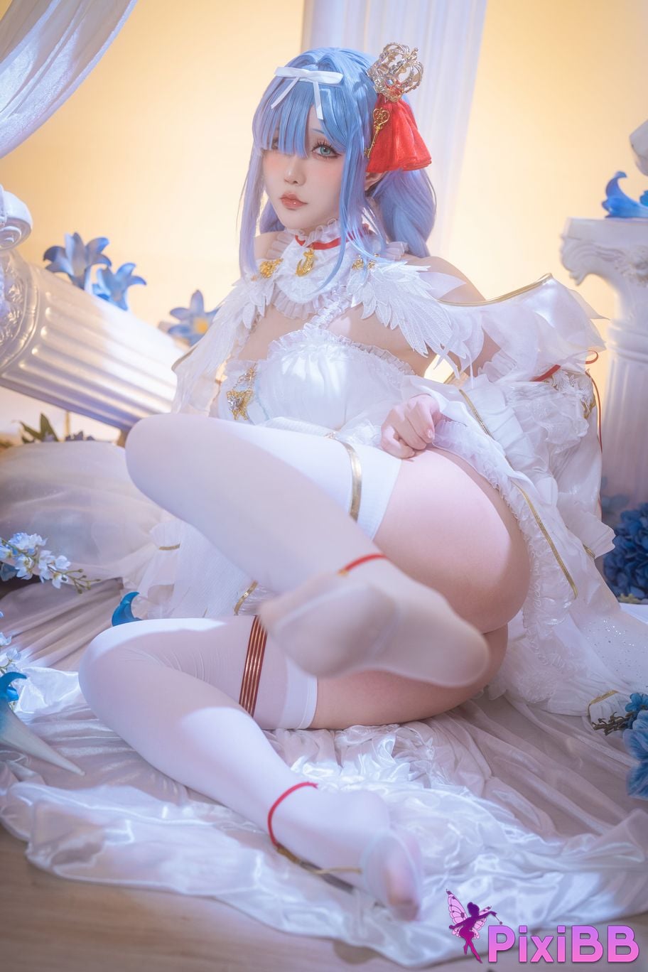Cosplayer The star is late Hoshilily azur lane Janus PixiBB.COM 006