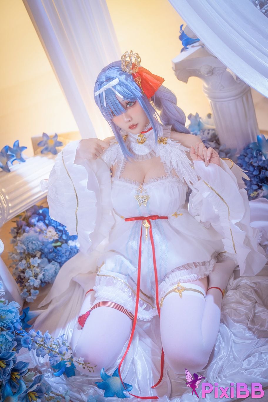 Cosplayer The star is late Hoshilily azur lane Janus PixiBB.COM 009