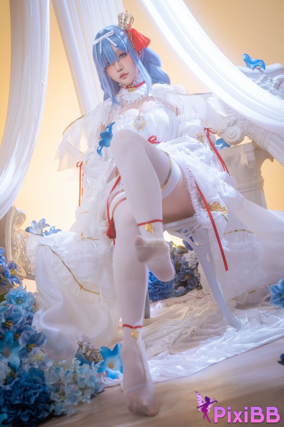 Cosplayer The star is late Hoshilily azur lane Janus PixiBB.COM 011