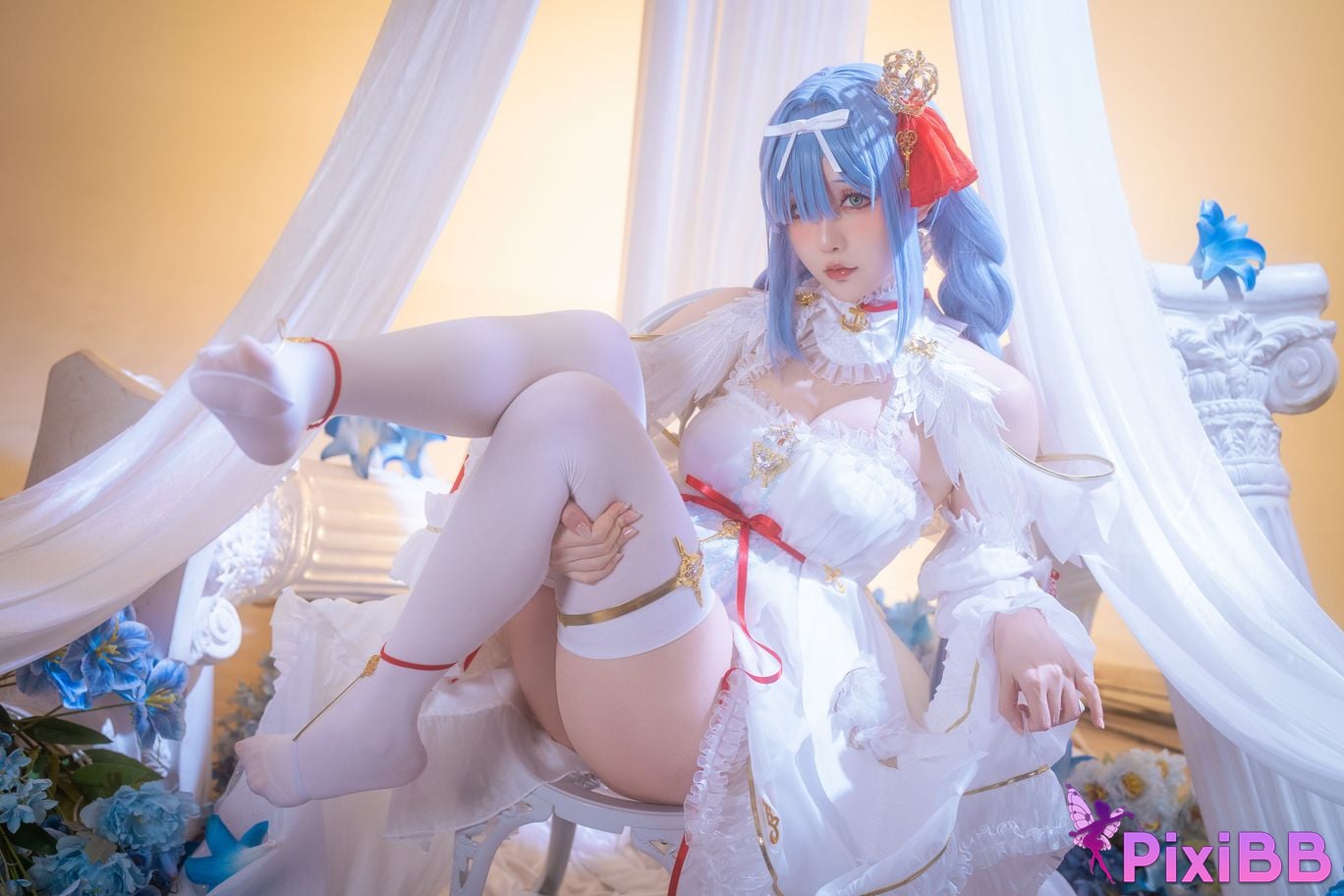 Cosplayer The star is late Hoshilily azur lane Janus PixiBB.COM 015