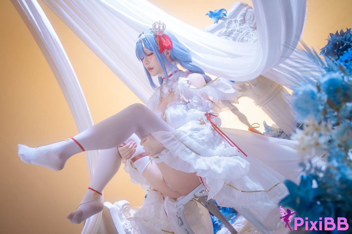 Cosplayer The star is late Hoshilily azur lane Janus PixiBB.COM 018