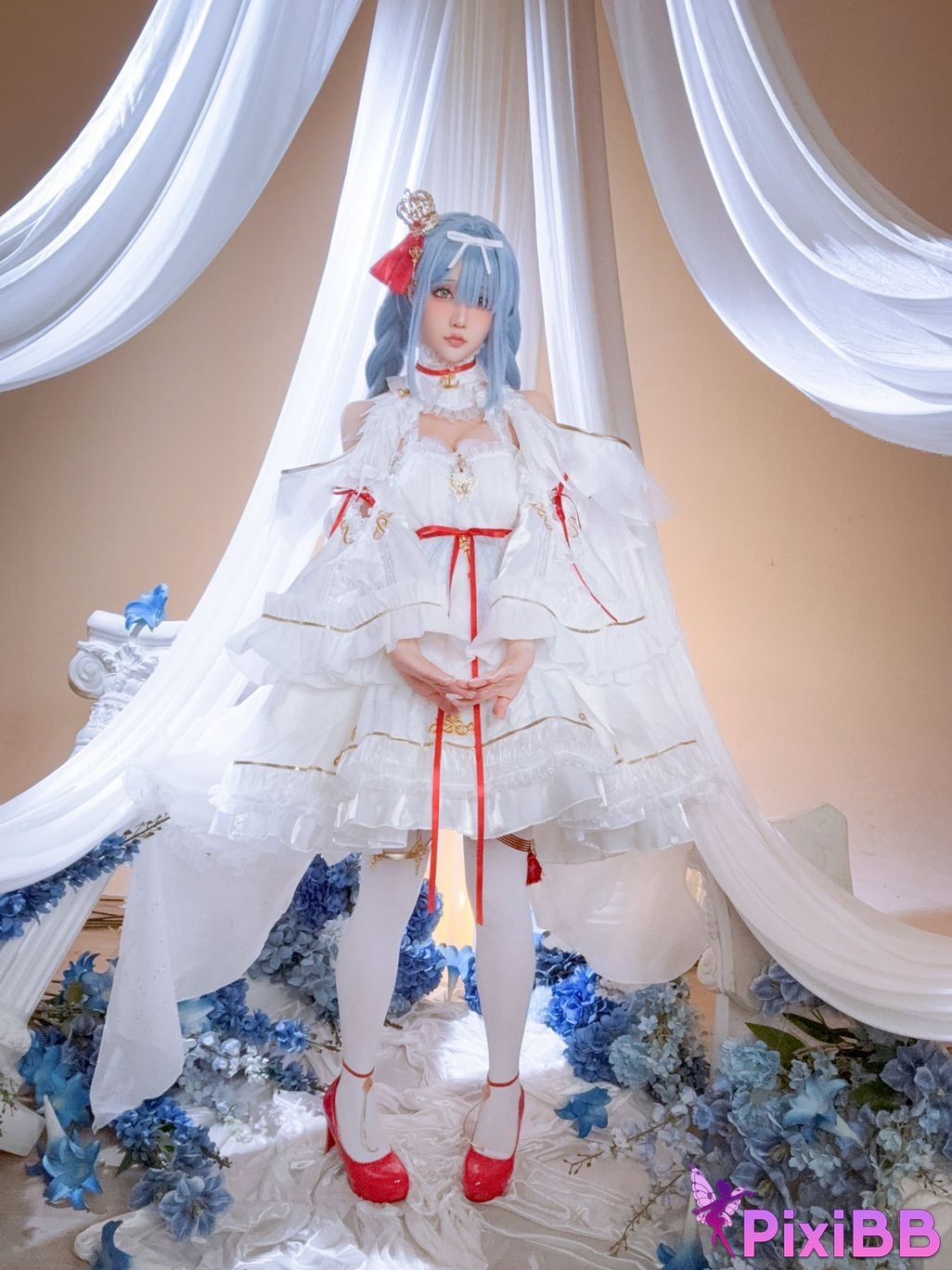 Cosplayer The star is late Hoshilily azur lane Janus PixiBB.COM 019