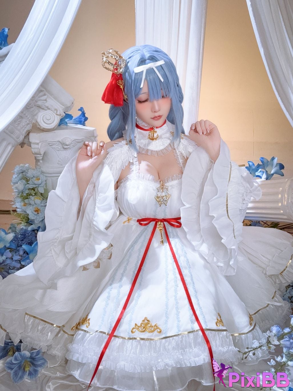 Cosplayer The star is late Hoshilily azur lane Janus PixiBB.COM 022