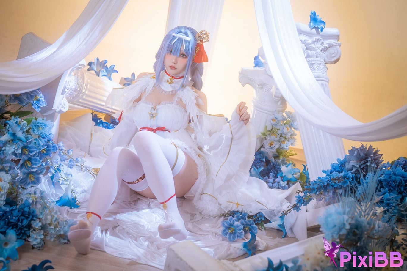 Cosplayer The star is late Hoshilily azur lane Janus PixiBB.COM 023