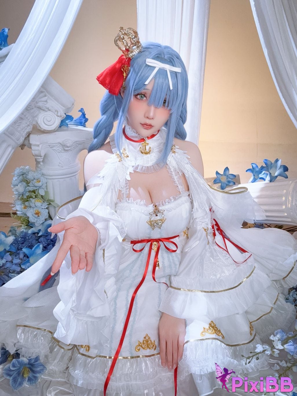 Cosplayer The star is late Hoshilily azur lane Janus PixiBB.COM 024