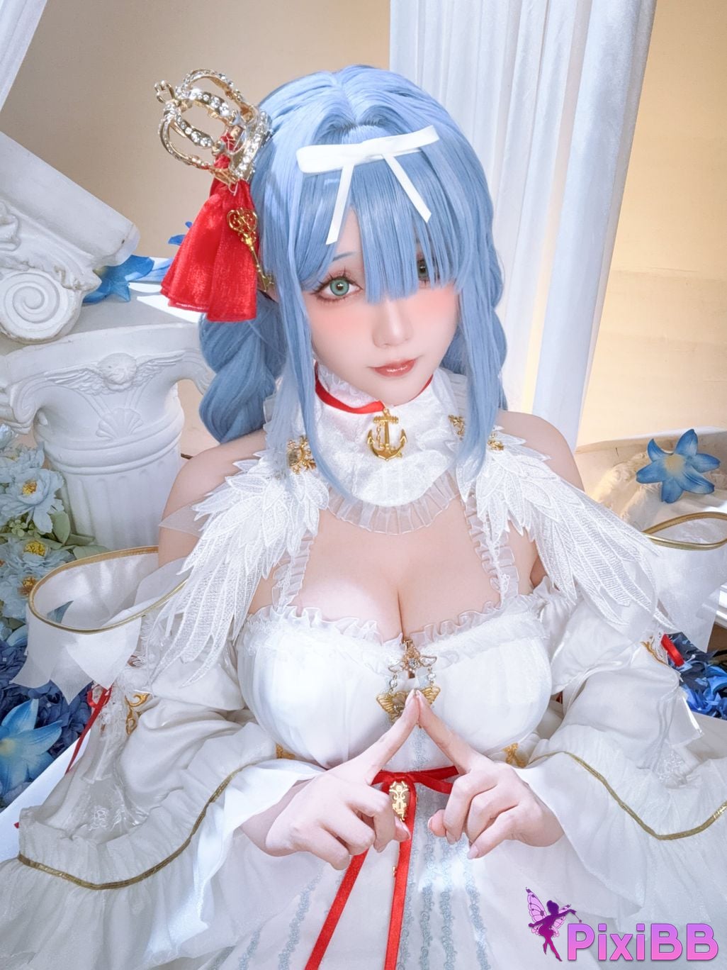 Cosplayer The star is late Hoshilily azur lane Janus PixiBB.COM 027