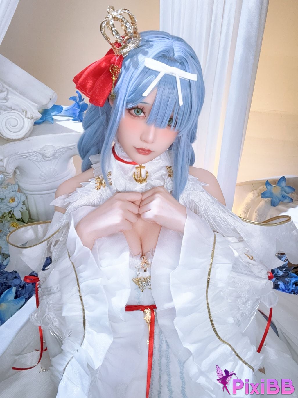 Cosplayer The star is late Hoshilily azur lane Janus PixiBB.COM 029