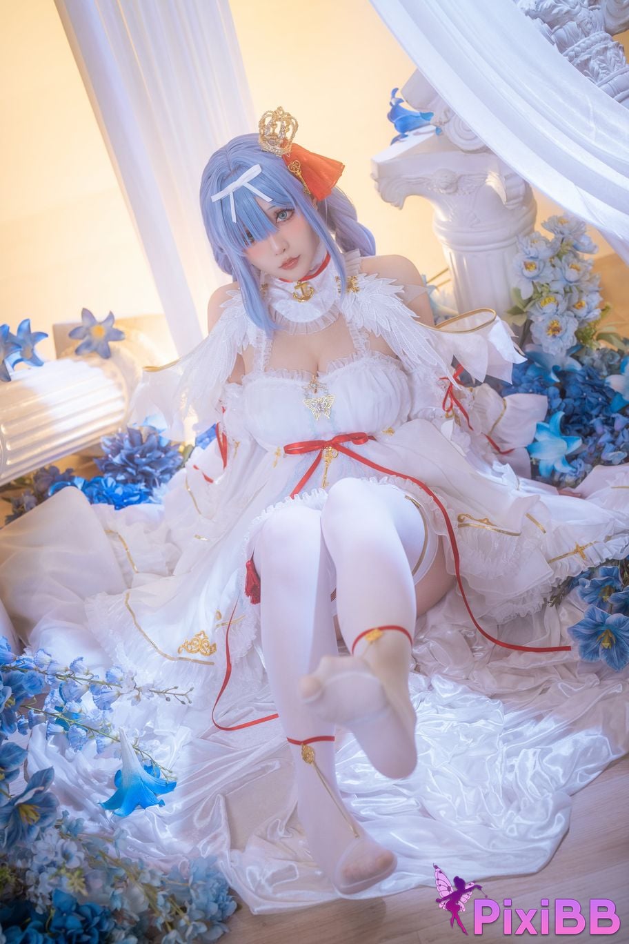 Cosplayer The star is late Hoshilily azur lane Janus PixiBB.COM 031