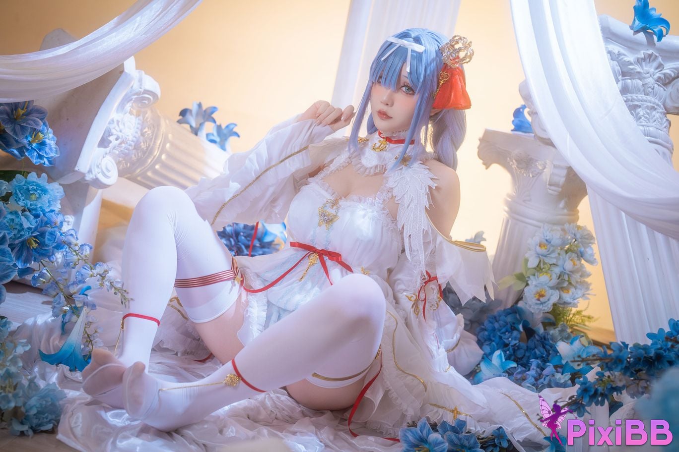 Cosplayer The star is late Hoshilily azur lane Janus PixiBB.COM 032