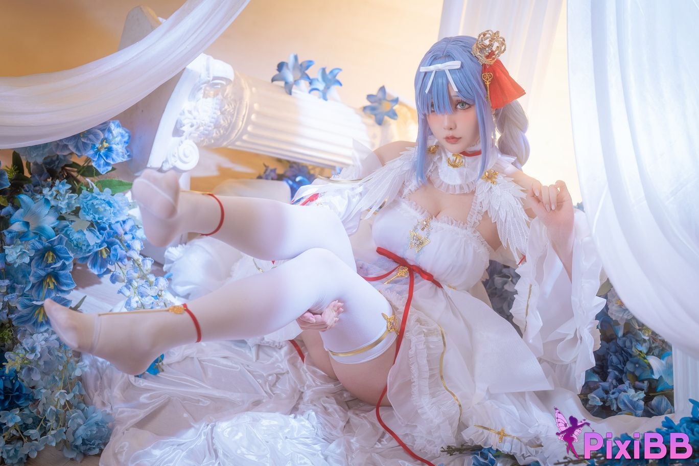 Cosplayer The star is late Hoshilily azur lane Janus PixiBB.COM 035