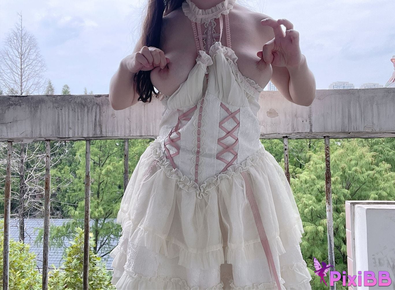 Small tank female college exposed outdoors Beautiful student girl has extreme contrast in private Sex addicted little bitch PixiBB.COM 121