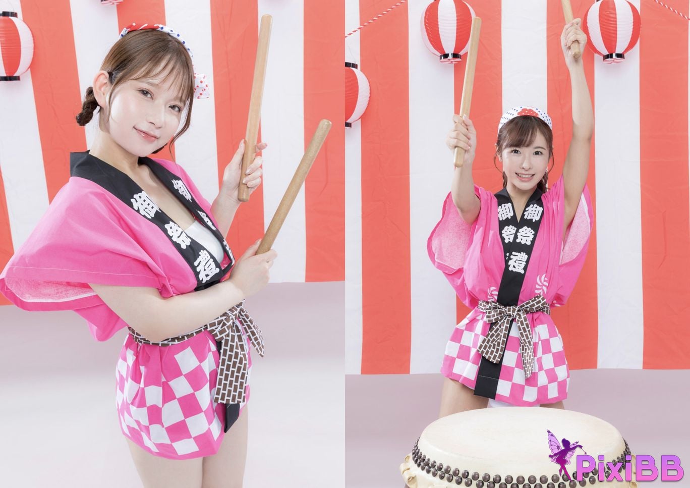 Japanese Idol Rio Kuriyama Rena Momozono Tao Yuan Lian Nai Post Digital Photo Naked Wild Drummer Abare Taiko PixiBB.COM 002