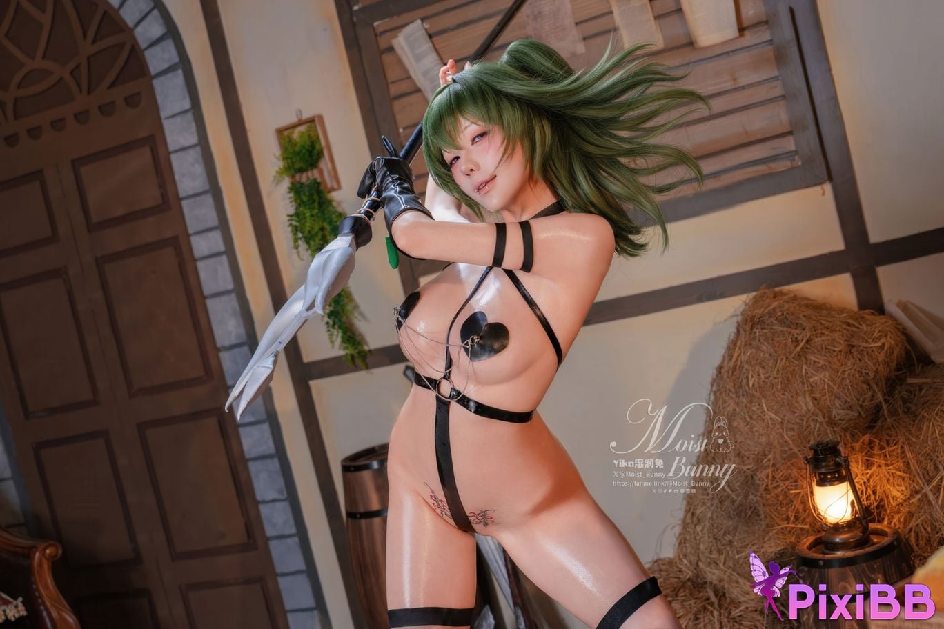 Cosplayer Sticky Dumpling Rabbit 2026 Year 01 monthly works The funeral of Florian Yubel PixiBB.COM 044