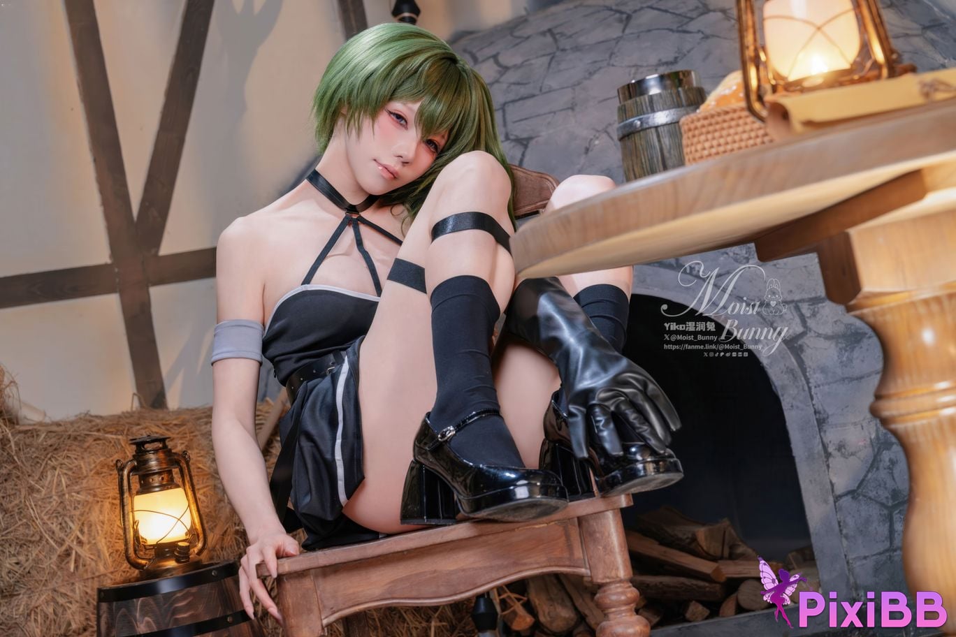 Cosplayer Sticky Dumpling Rabbit 2026 Year 01 monthly works The funeral of Florian Yubel PixiBB.COM 092