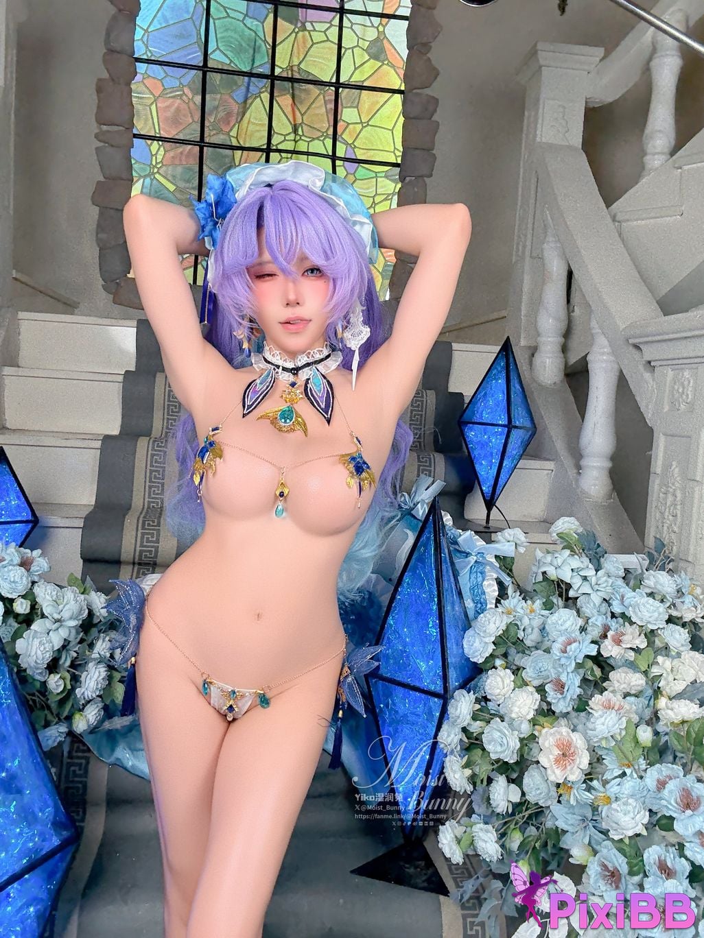 Cosplay Sticky Tuanzi Rabbit September work Mingchao Canterella PixiBB.COM 092