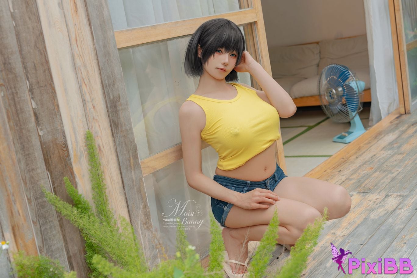 Cosplay Sticky Tuanzi Rabbit Augusts work Farmer Life PixiBB.COM 007