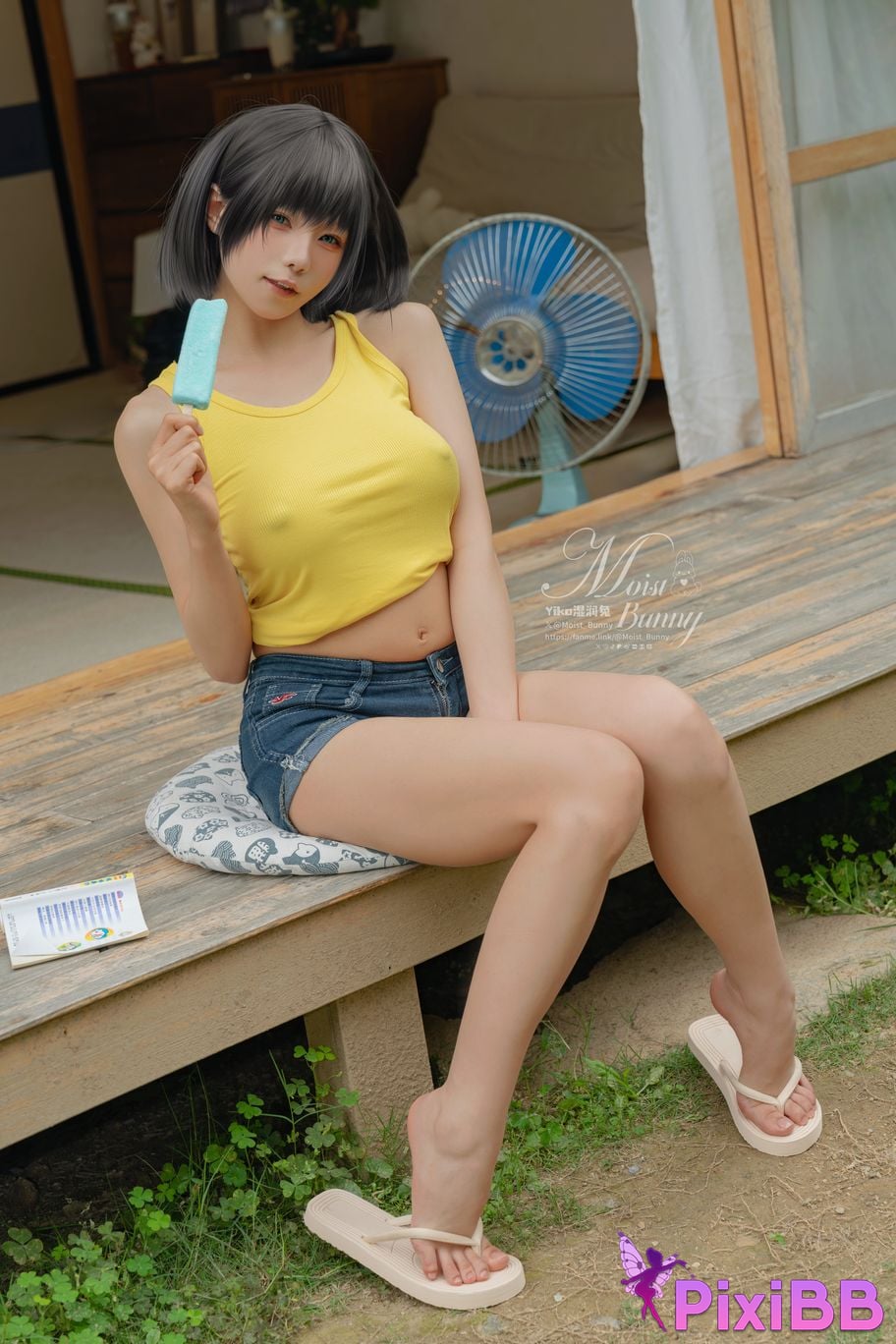 Cosplay Sticky Tuanzi Rabbit Augusts work Farmer Life PixiBB.COM 011