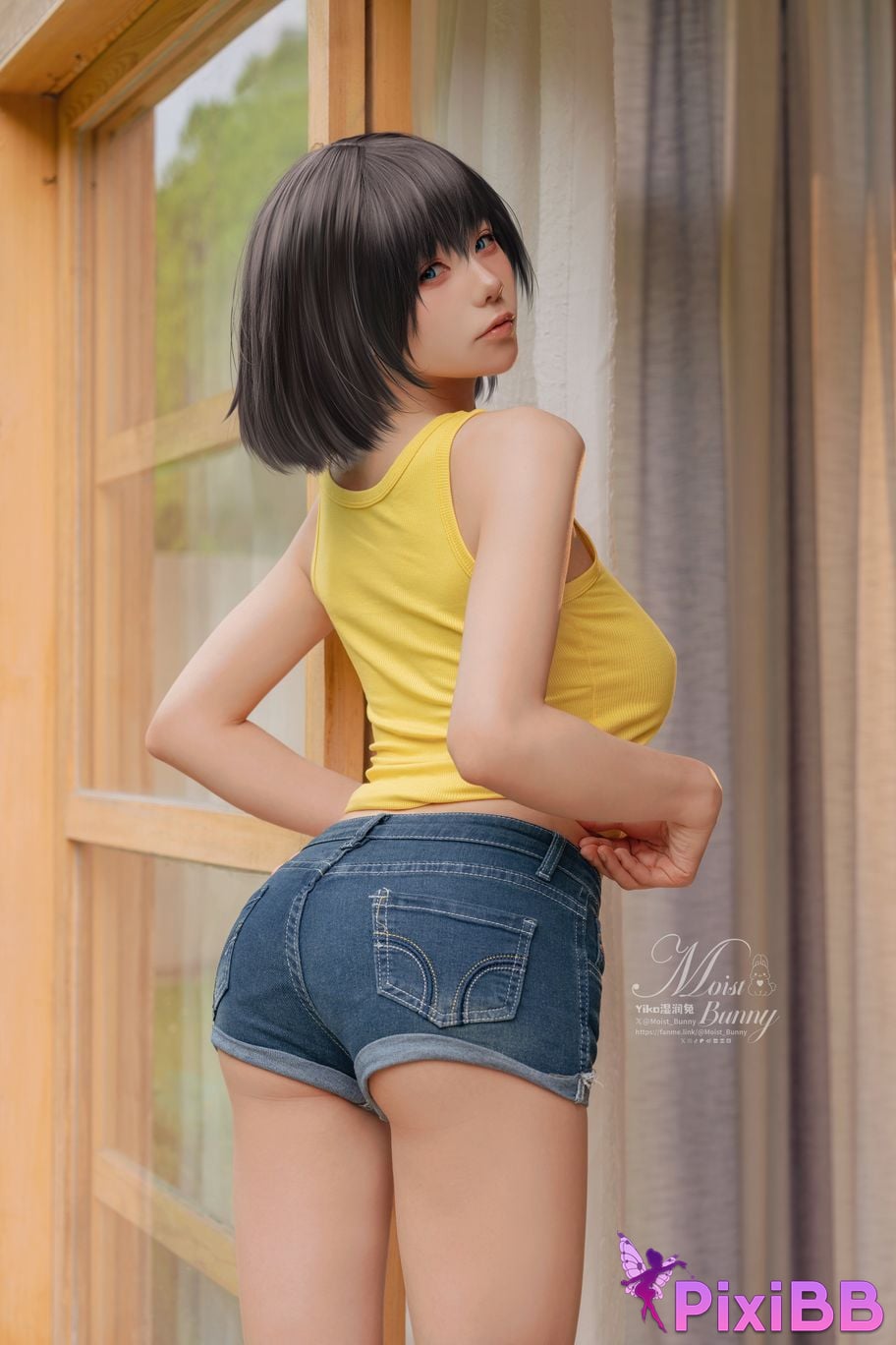 Cosplay Sticky Tuanzi Rabbit Augusts work Farmer Life PixiBB.COM 078