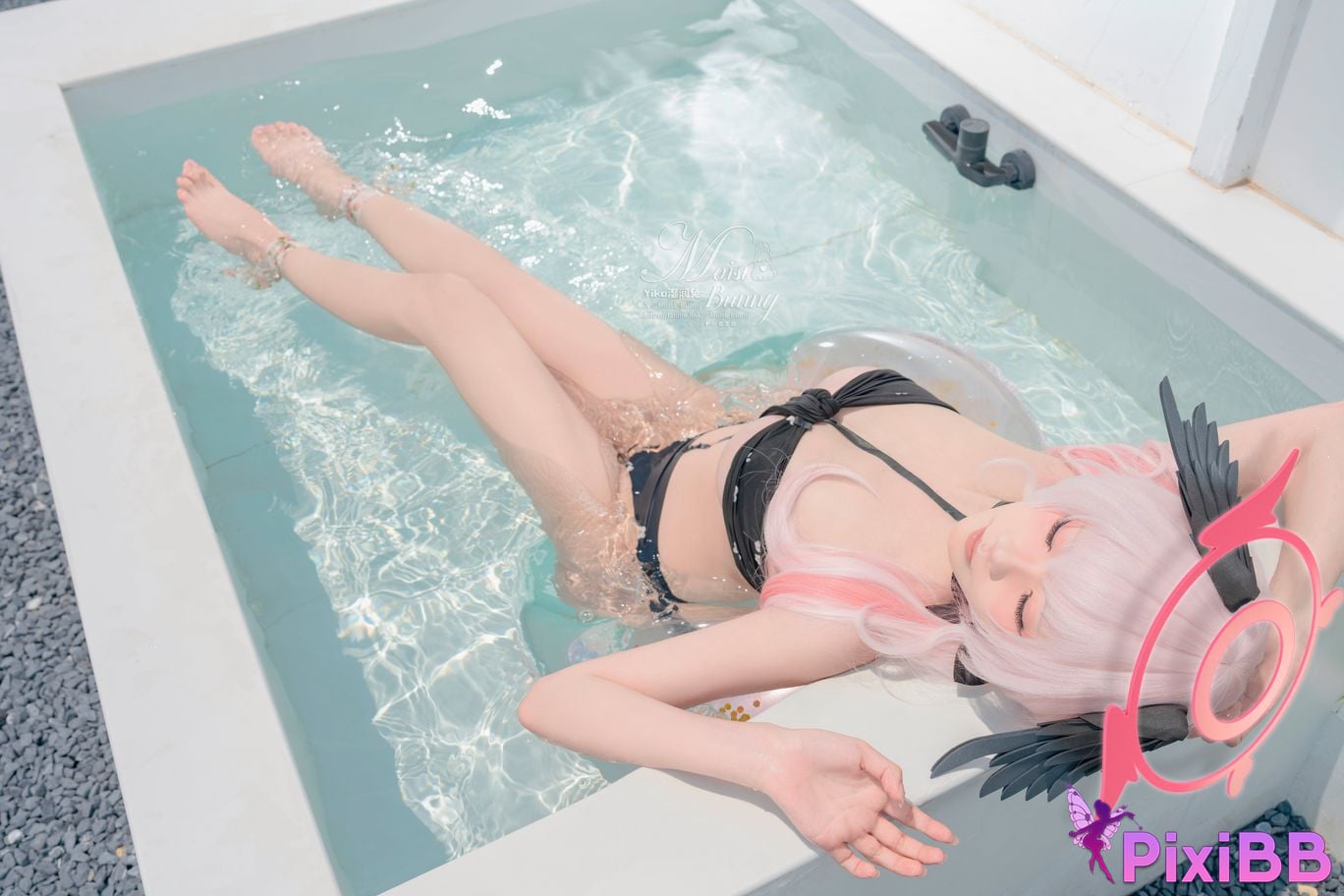 Cosplay Sticky Tuanzi Rabbit August work Xiajiang Xiaochun Swimsuit Honey PixiBB.COM 062