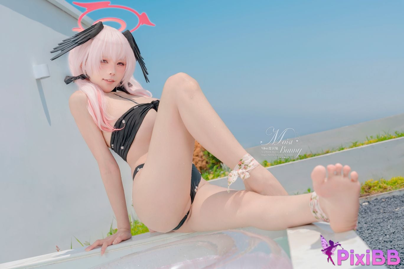 Cosplay Sticky Tuanzi Rabbit August work Xiajiang Xiaochun Swimsuit Honey PixiBB.COM 063