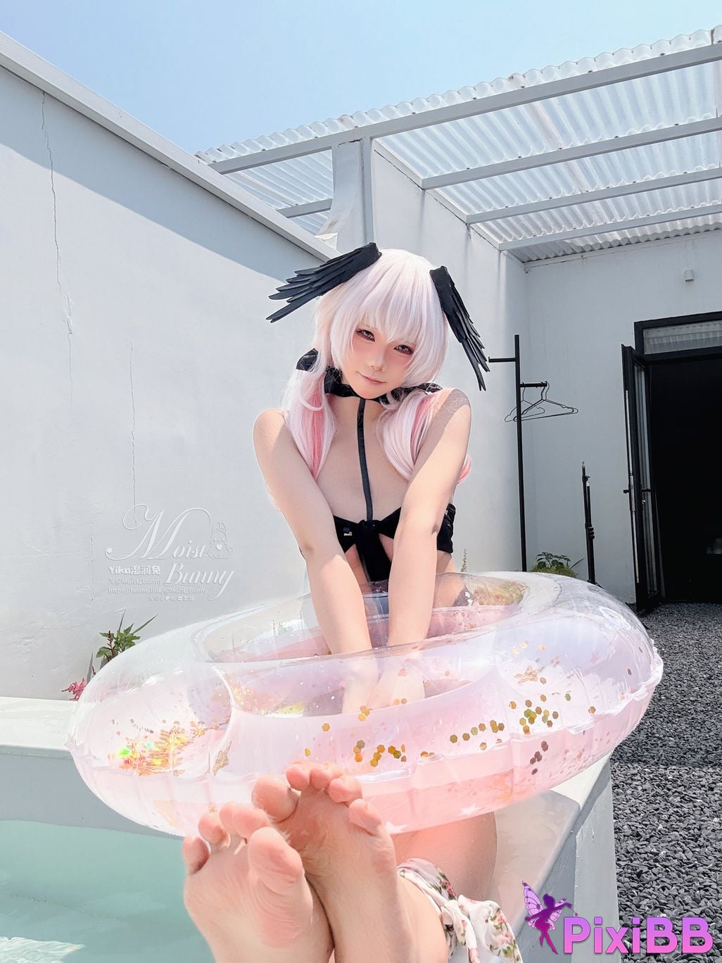 Cosplay Sticky Tuanzi Rabbit August work Xiajiang Xiaochun Swimsuit Honey PixiBB.COM 086