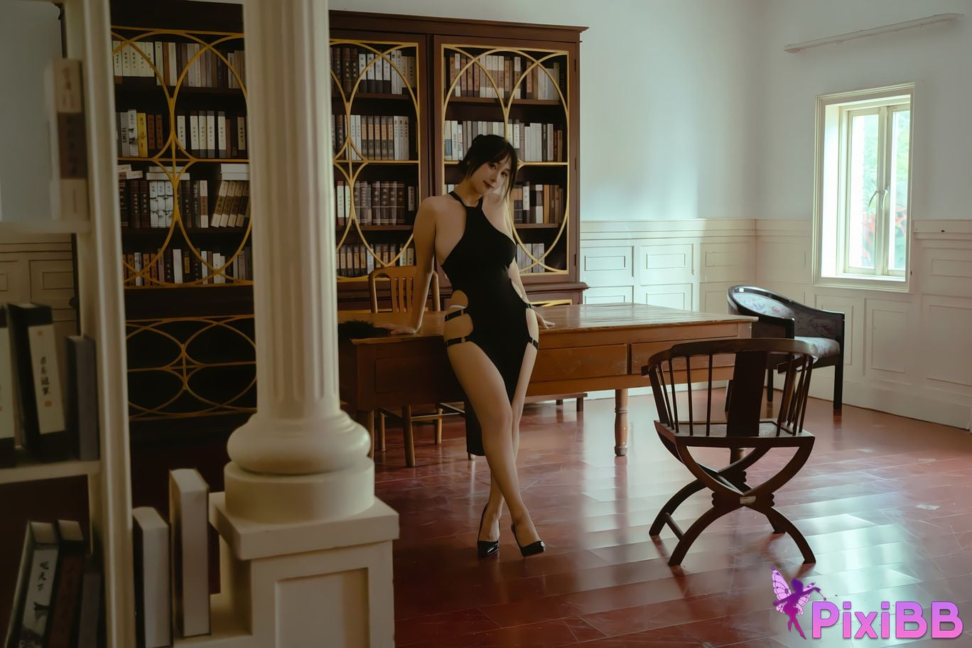 Cosplay Qian Anan Raised Black Pearl PixiBB.COM 010