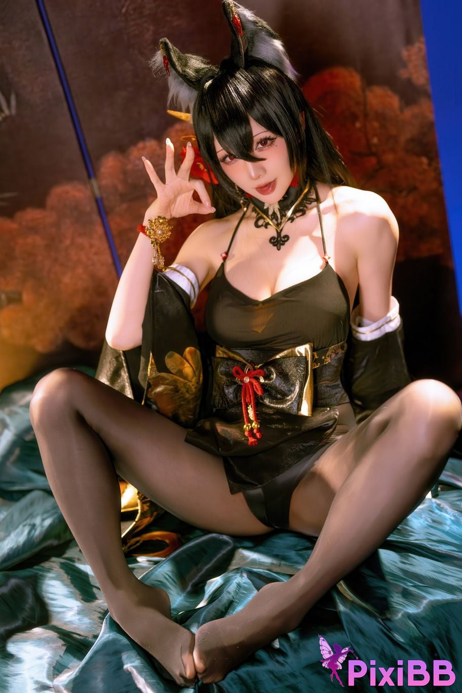 Cosplayer The star is late Hoshilily 2025 Year 12 monthly plan E azur lane Omi PixiBB.COM 006