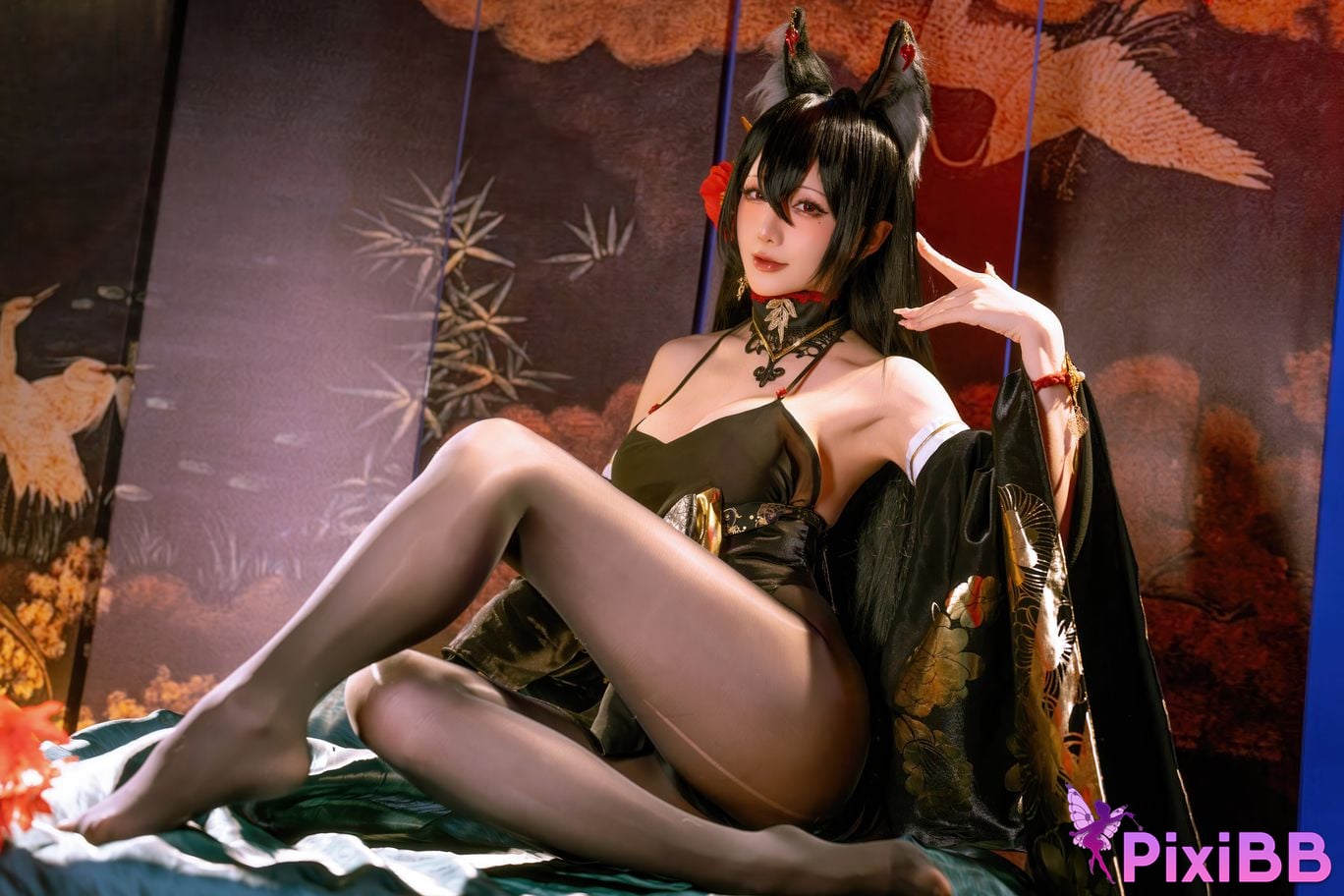 Cosplayer The star is late Hoshilily 2025 Year 12 monthly plan E azur lane Omi PixiBB.COM 011