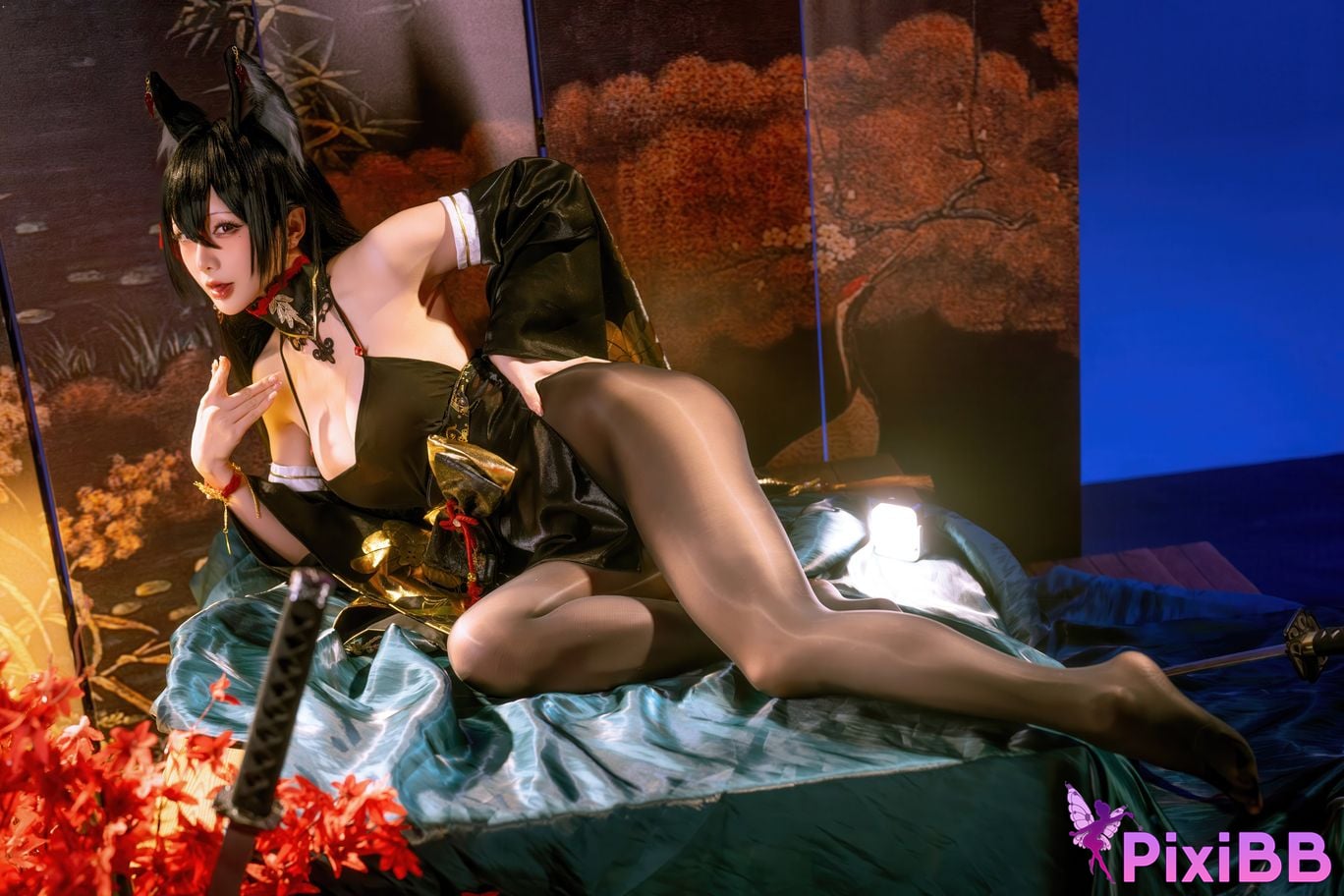 Cosplayer The star is late Hoshilily 2025 Year 12 monthly plan E azur lane Omi PixiBB.COM 016