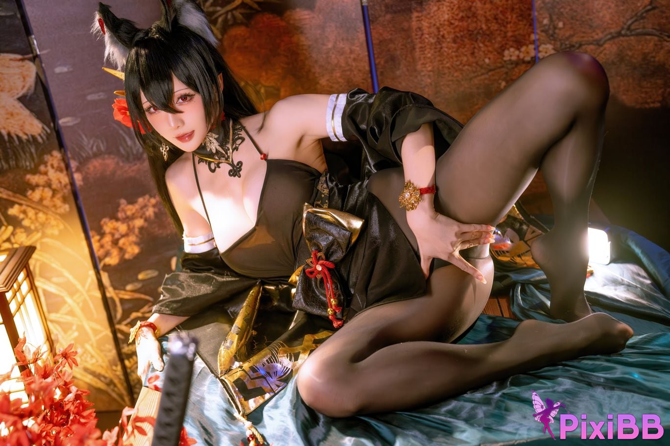 Cosplayer The star is late Hoshilily 2025 Year 12 monthly plan E azur lane Omi PixiBB.COM 019