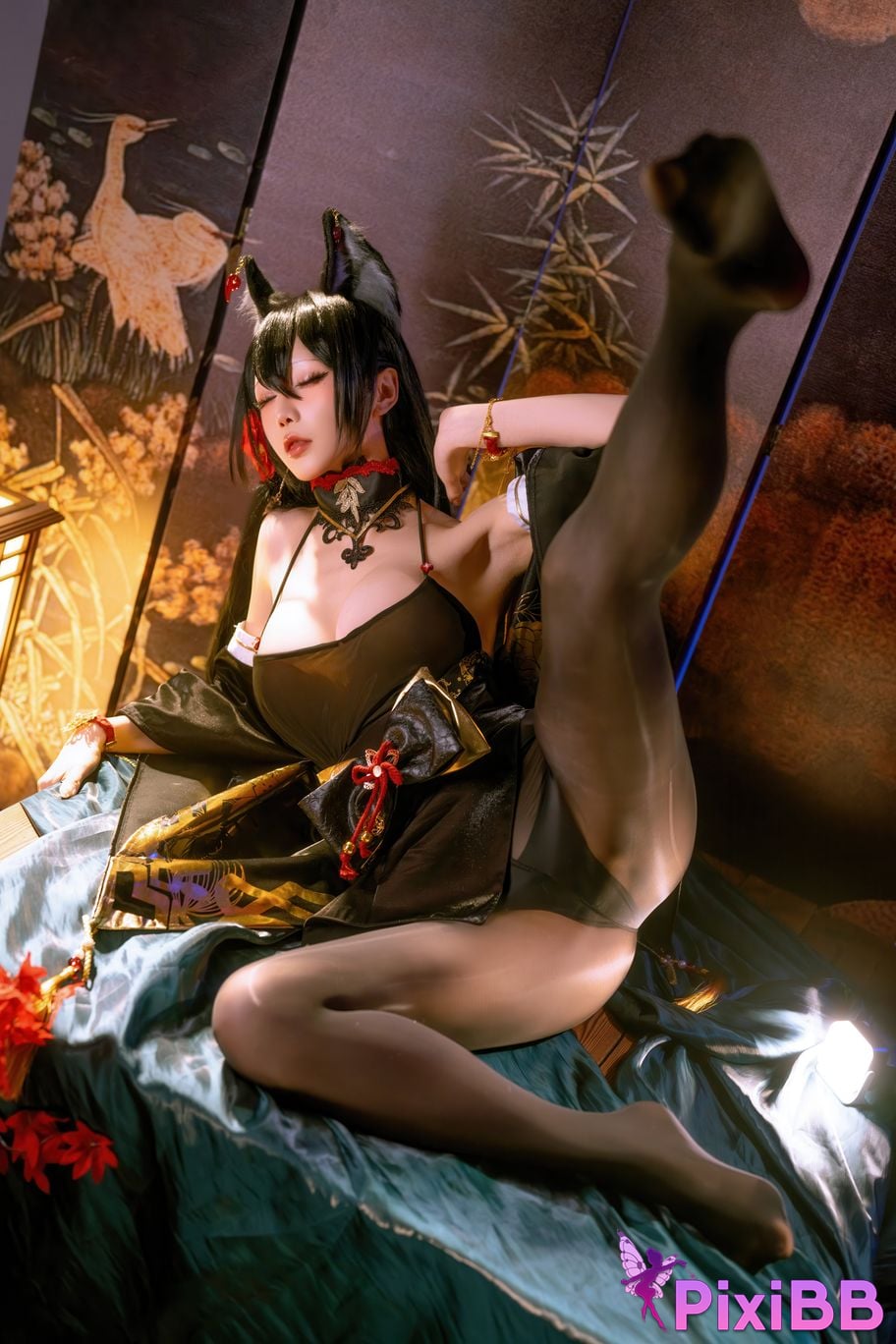 Cosplayer The star is late Hoshilily 2025 Year 12 monthly plan E azur lane Omi PixiBB.COM 021