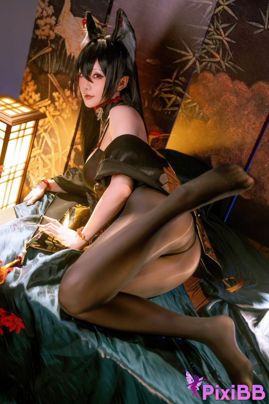 Cosplayer The star is late Hoshilily 2025 Year 12 monthly plan E azur lane Omi PixiBB.COM 024