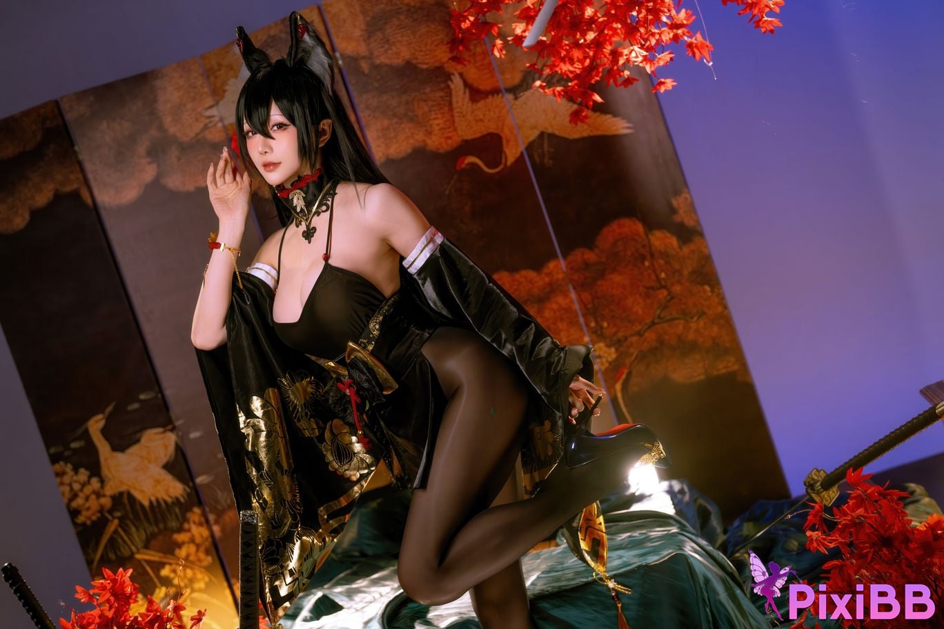 Cosplayer The star is late Hoshilily 2025 Year 12 monthly plan E azur lane Omi PixiBB.COM 028