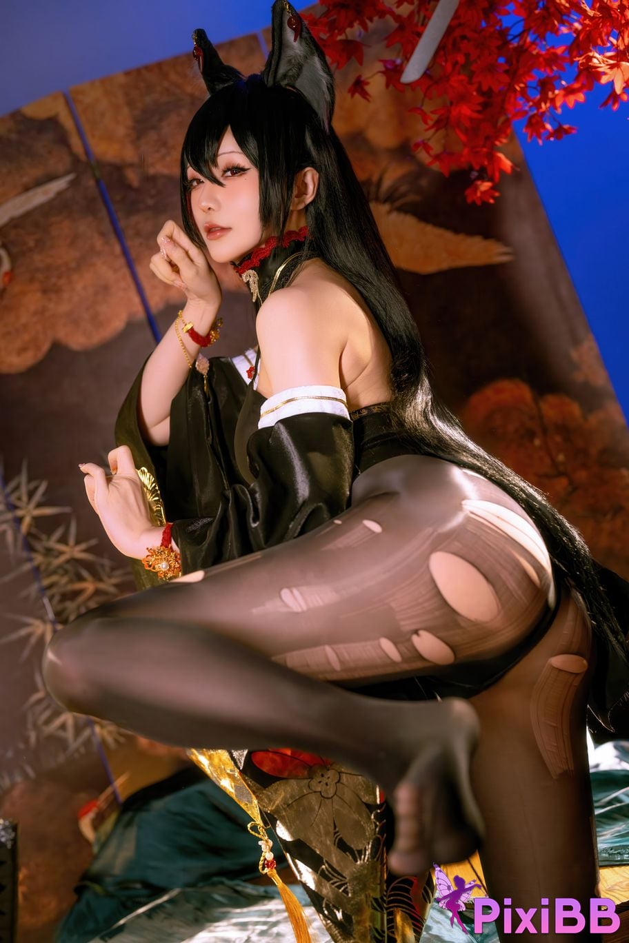 Cosplayer The star is late Hoshilily 2025 Year 12 monthly plan E azur lane Omi PixiBB.COM 031