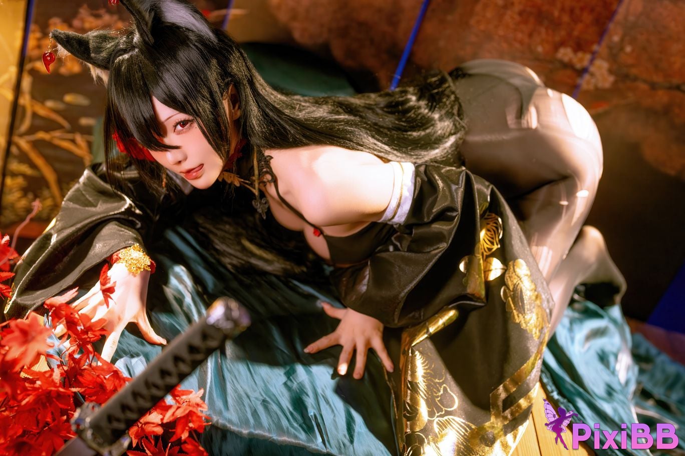 Cosplayer The star is late Hoshilily 2025 Year 12 monthly plan E azur lane Omi PixiBB.COM 037