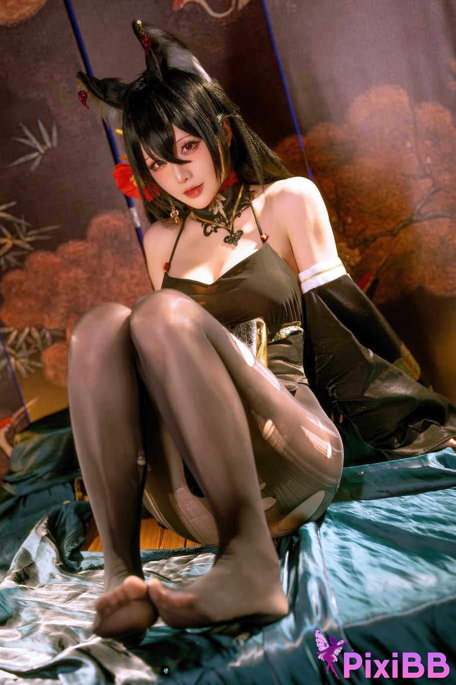 Cosplayer The star is late Hoshilily 2025 Year 12 monthly plan E azur lane Omi PixiBB.COM 040