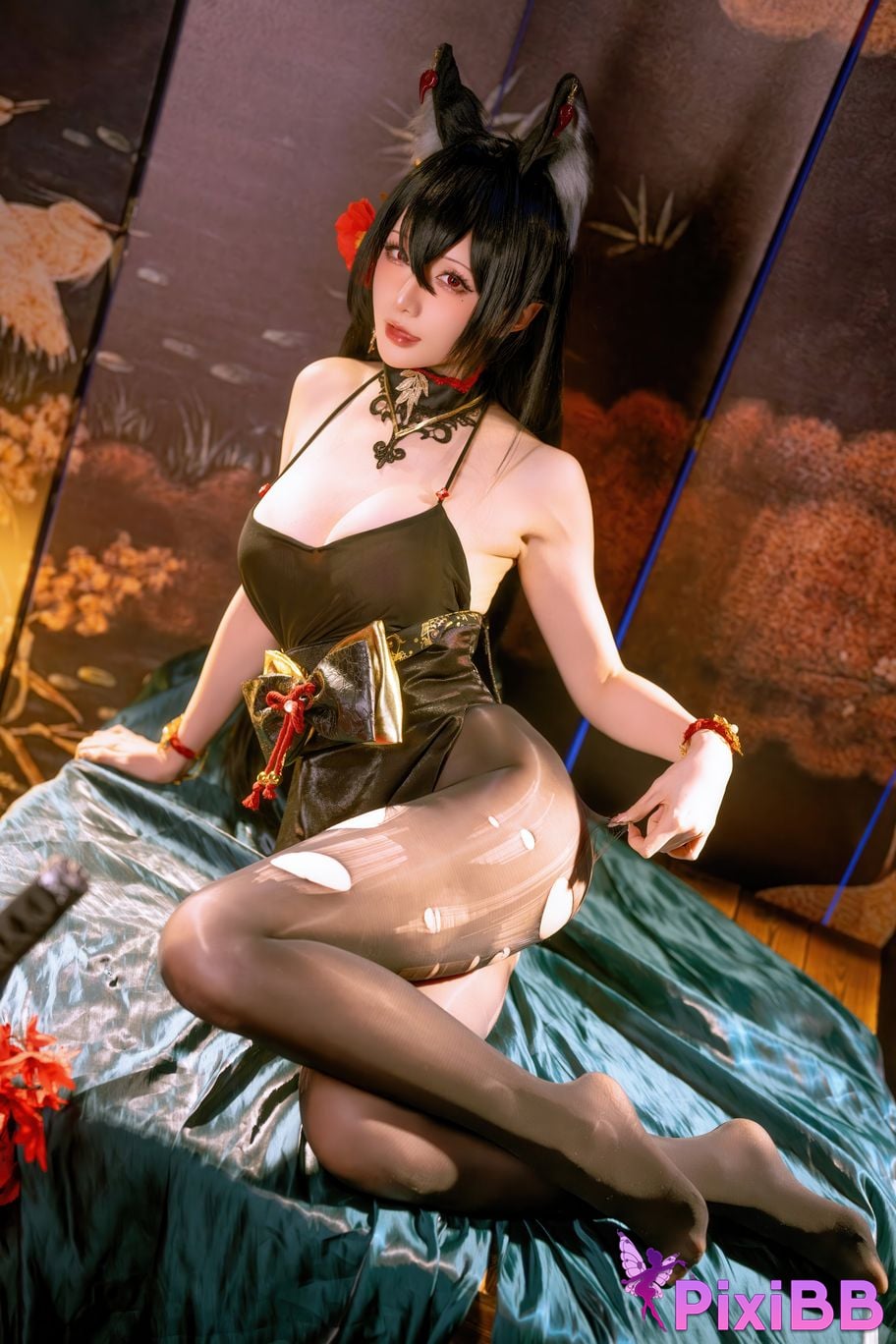 Cosplayer The star is late Hoshilily 2025 Year 12 monthly plan E azur lane Omi PixiBB.COM 046