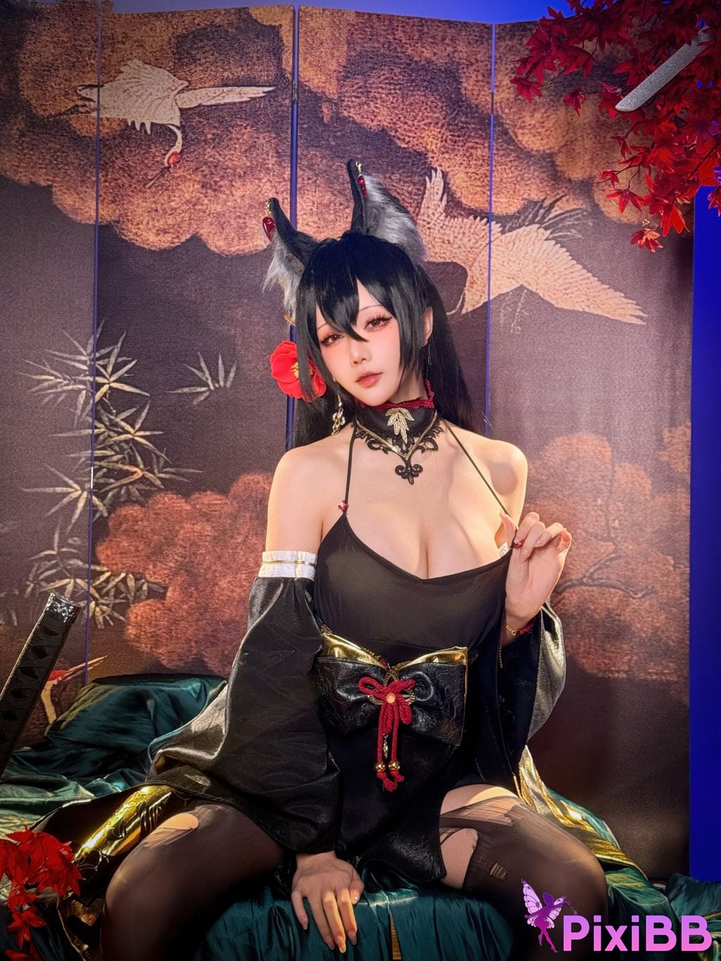 Cosplayer The star is late Hoshilily 2025 Year 12 monthly plan E azur lane Omi PixiBB.COM 049