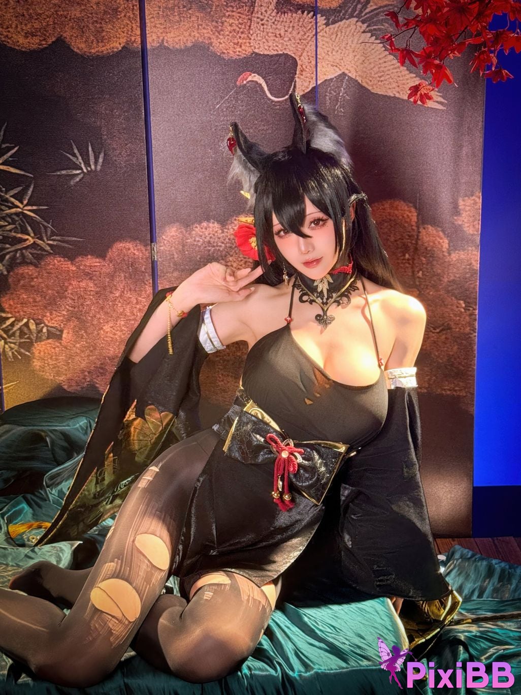 Cosplayer The star is late Hoshilily 2025 Year 12 monthly plan E azur lane Omi PixiBB.COM 050