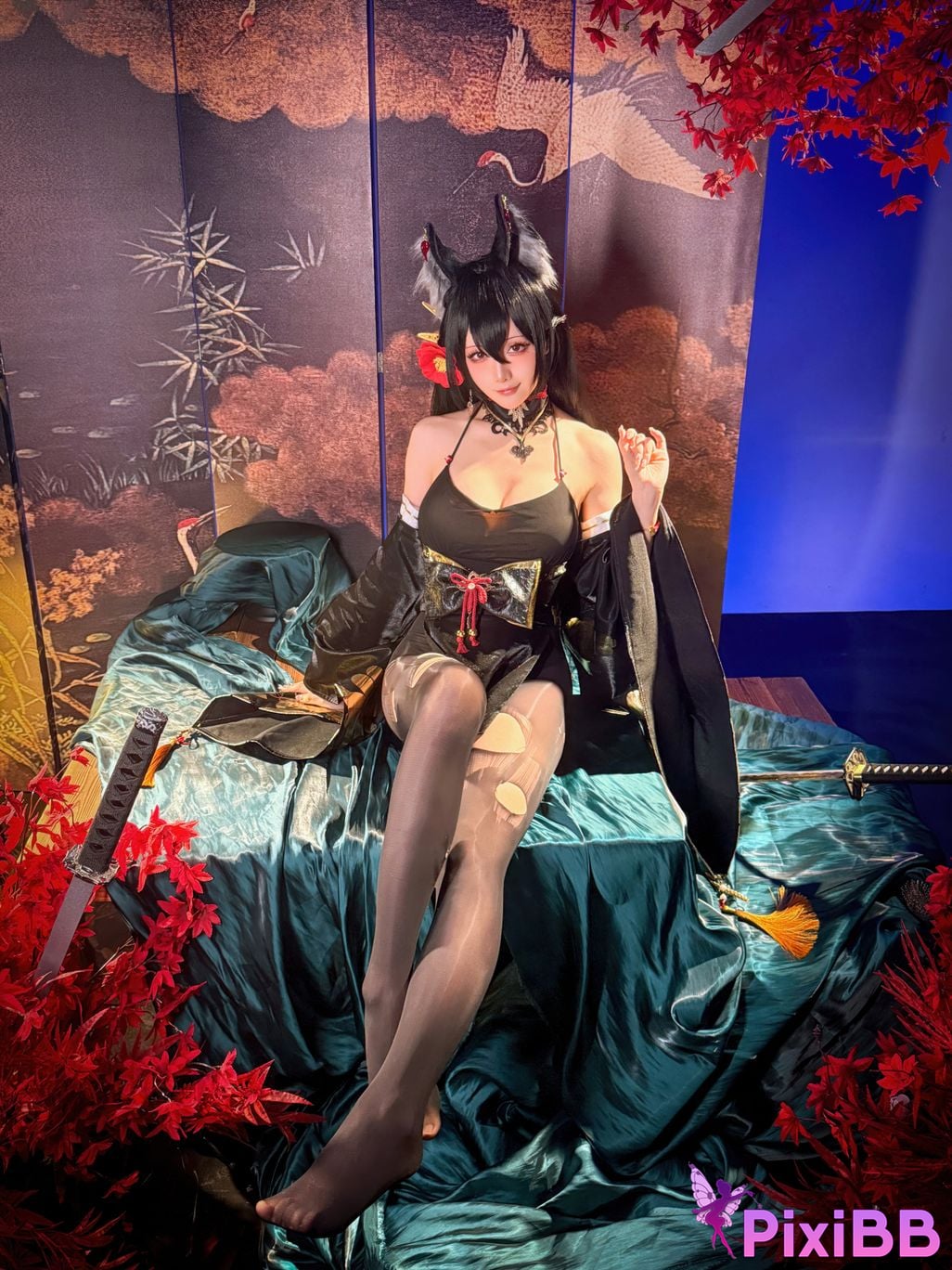 Cosplayer The star is late Hoshilily 2025 Year 12 monthly plan E azur lane Omi PixiBB.COM 055