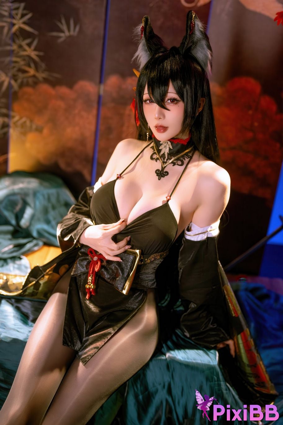 Cosplayer The star is late Hoshilily 2025 Year 12 monthly plan E azur lane Omi PixiBB.COM 056