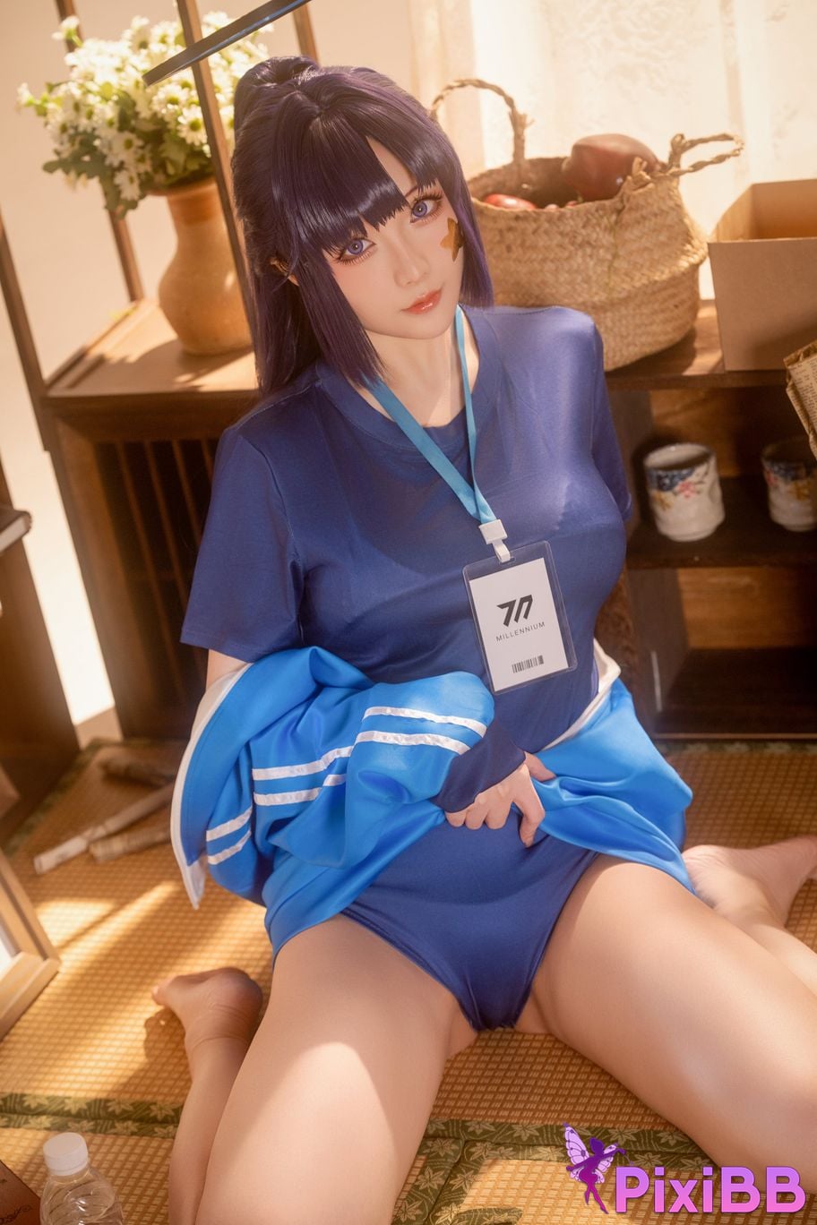 Cosplayer The star is late Hoshilily Azure Files Hayase Yuka gym clothes PixiBB.COM 020