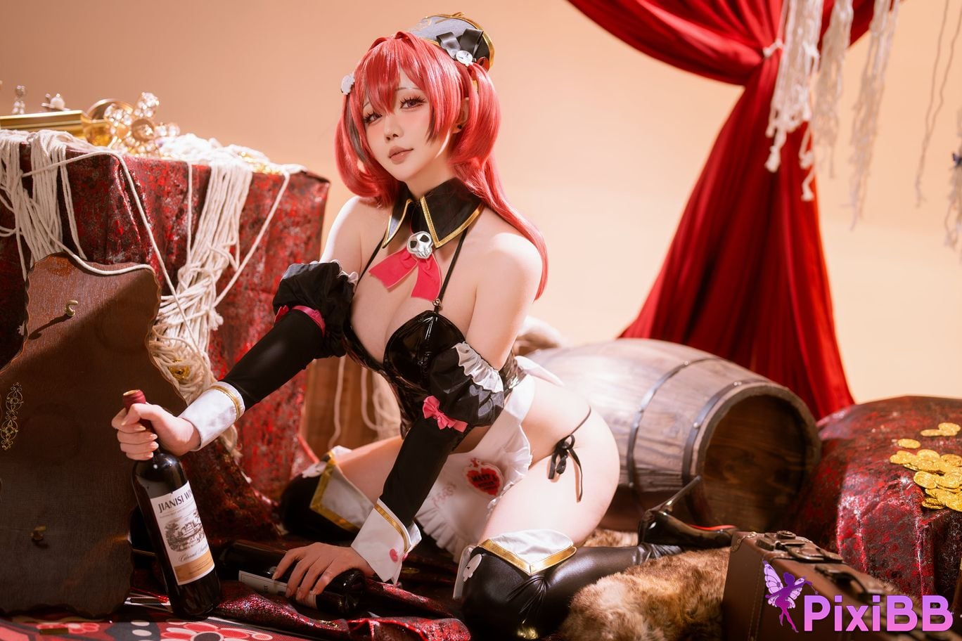 Cosplayer The star is late Hoshilily NIKKE master romantic maid PixiBB.COM 008