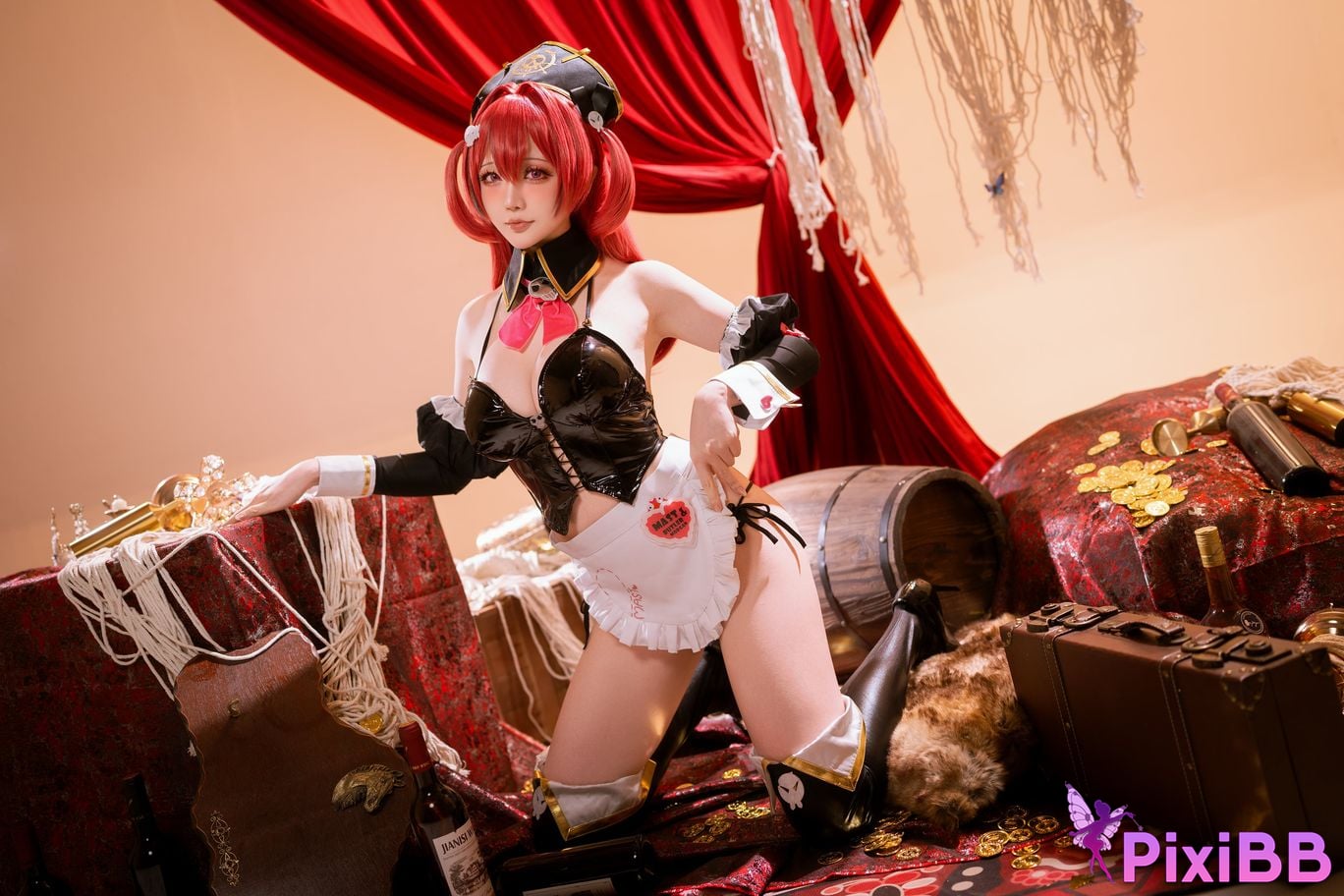 Cosplayer The star is late Hoshilily NIKKE master romantic maid PixiBB.COM 010