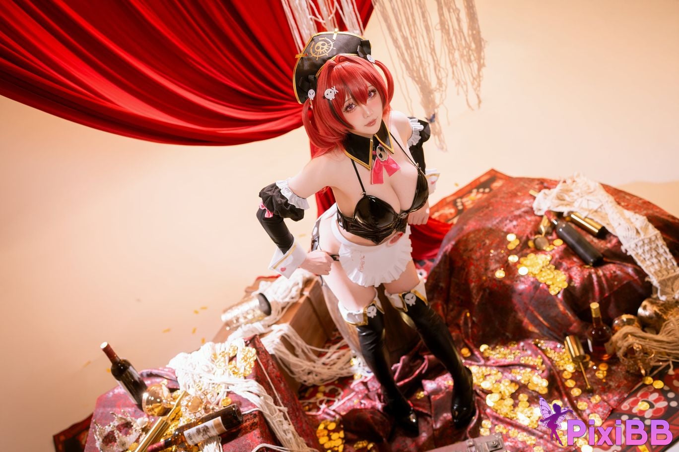 Cosplayer The star is late Hoshilily NIKKE master romantic maid PixiBB.COM 012